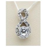 Stunning White Topaz Designer Pendant