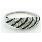 Black & White Fashion Cuff Bracelet