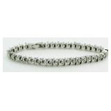 Brilliant White Sapphire Fashion Tennis Bracelet