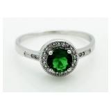 Gorgeous Emerald Solitaire Ring