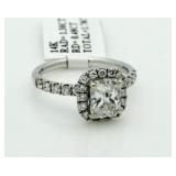 14kt Gold Radiant Cut 1.78 ct Diamond Ring