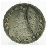 1828 Capped Bust Silver Half Dollar *Repair