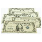 (5) 1935-G Silver Certificates