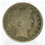 1898-S Barber Silver Half Dollar *Key Date