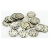 20 Mercury Silver Dimes