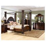 Ashley North Shore  King Poster Bedroom Suit