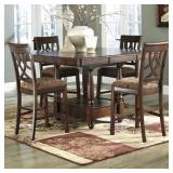 Ashley 436 Counter Height Table & 4 Barstools