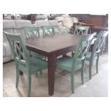 Ashley 504 farm house table and 6 chairs