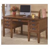 Ashley 319 Oak Office Desk (Floor model)