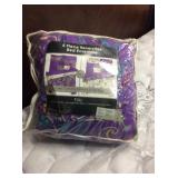 5pc Full Size Reversible Bed Ensemble