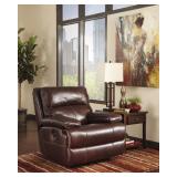 Ashley u990 LEATHER  swivel rocker recliner