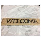 Metal Welcome Sign