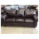 Simmons brown sofa and loveseat