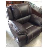 Simmons Brown Swivel Rocker Recliner