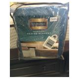 Sunbeam twin sized microplush heated blanket