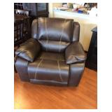 Simmons XX-Large Brown Swivel Rocker Recliner