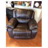 Simmons XX-Large Brown Swivel Rocker Recliner