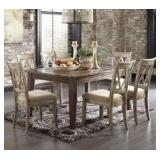 Ashley 540 Farmhouse Dining Room Table & 6 Chairs