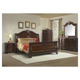 Southern Belle king marble top bedroom suite