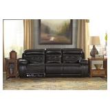 Ashley 647LEATHER POWER reclining sofa & love seat