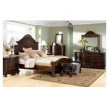 Ashley North Shore king panel bedroom suite