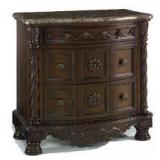 Ashley North Shore marble top night stand