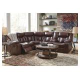 Ashley 136 Amaroo LEATHER reclining sectional