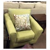 Lime green designer chair