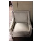 Elements Nail Head Cream Accent Chair