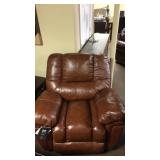 Ashley XXL LEATHER Power Rocker Recliner