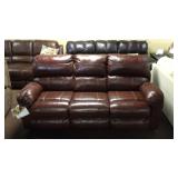 Ashley 188 LEATHER Reclining Sofa