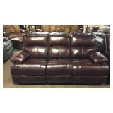 Ashley TOP GRAIN Leather POWER Reclining Sofa