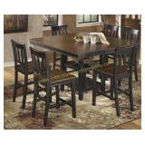 Ashley 580 table & 6 bar stools