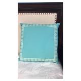 JCP turquoise large pillow