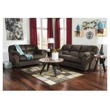 Ashley 334 chocolate sofa & love seat