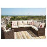 Ashley p451 outdoor wicker resin sectional