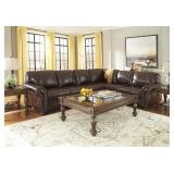 Ashley 504 LEATHER Sectional w