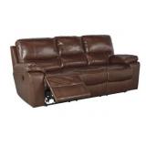 Ashley U729 LEATHER Reclining Sofa & Love Seat