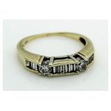 14kt Gold 1/2 ct Baguette Diamond Ring