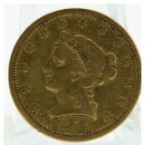 RARE 1852 Liberty $2.50 Gold Quarter Eagle