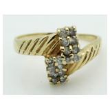 14kt Gold Antique Diamond Estate Ring