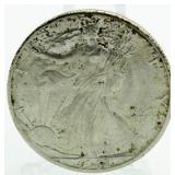 1942 AU Walking Liberty Silver Half Dollar