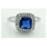 Cushion Cut 2.50 ct Sapphire Designer Ring