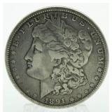 1891 Morgan Silver Dollar