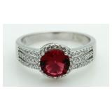 Brilliant 2.50 ct Ruby Solitaire RIng