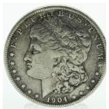 1904-P Morgan Silver Dollar