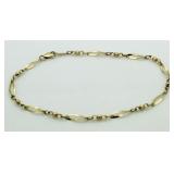 14kt Gold 9" Designer Bracelet