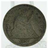 1877 Seated Liberty Silver Quarter