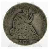 1876 Seated Liberty Silver Half Dollar