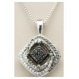 Black Diamond Accent Pendant